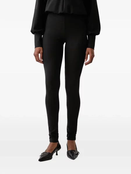 Pantaloni Patrizia Pepe cu autograf negru