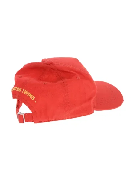 Czapka z daszkiem Dsquared2 z logo czerwona