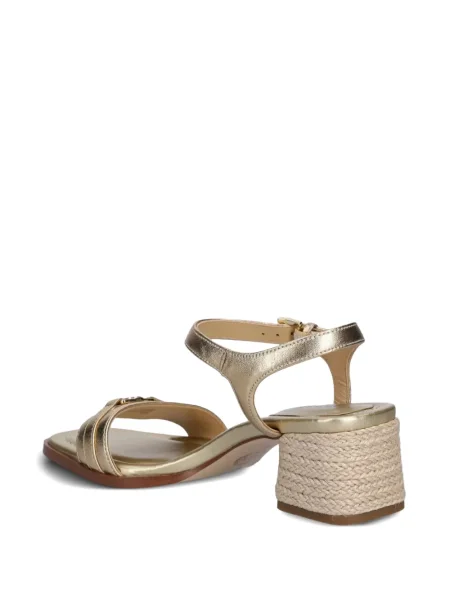 Kožené mini mini šaty Michael Michael Kors na ramínka bílé