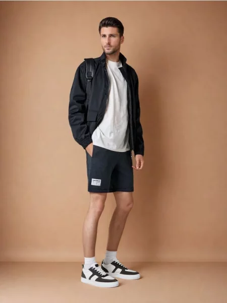 Sinsay Teplákové kraťasy šedá