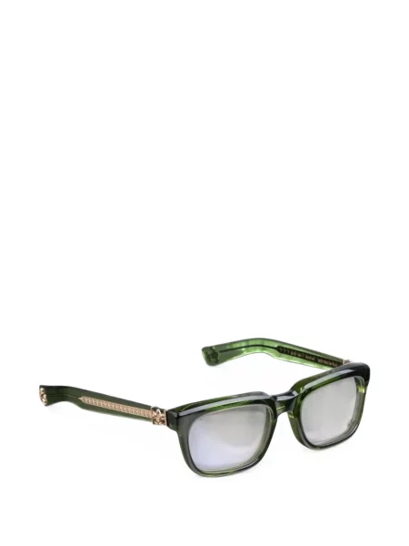 Ochelari de soare Chrome Hearts cu motiv cu inimi verde