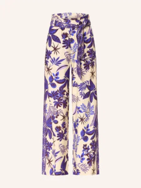 Lollys Laundry Spodnie Typu Paperbag Vickyll blau czarne