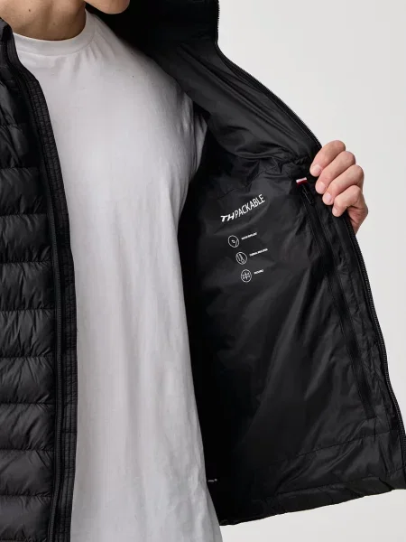 Tommy Hilfiger капитонирано яке мъжко черно