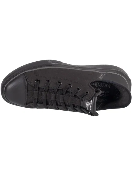 Pantofi Skechers din canvas negru