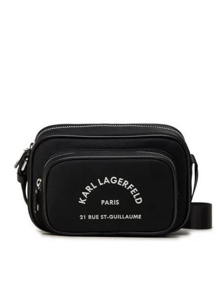 KARL LAGERFELD Crossover torbica crna