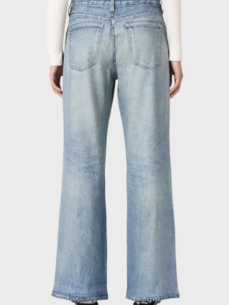 Махровые джинсы Allsaints голубые