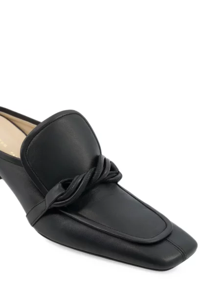 Papuci tip mules Carven din piele negru
