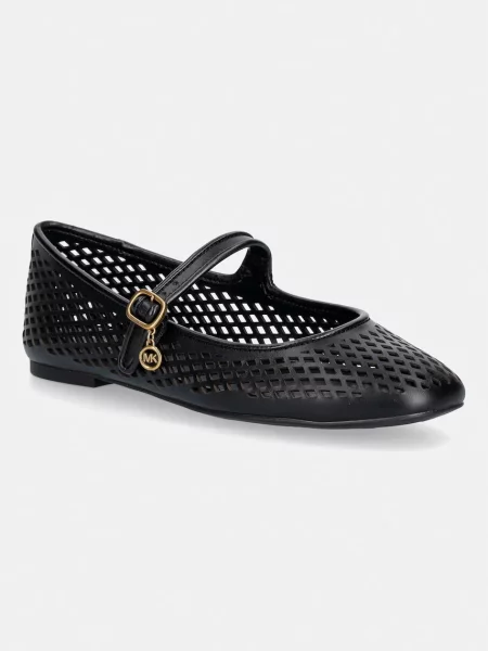 MICHAEL Michael Kors balerini din piele Nellie Flex Ballet negru