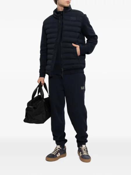 Prošiven prsluk Ea7 Emporio Armani plava