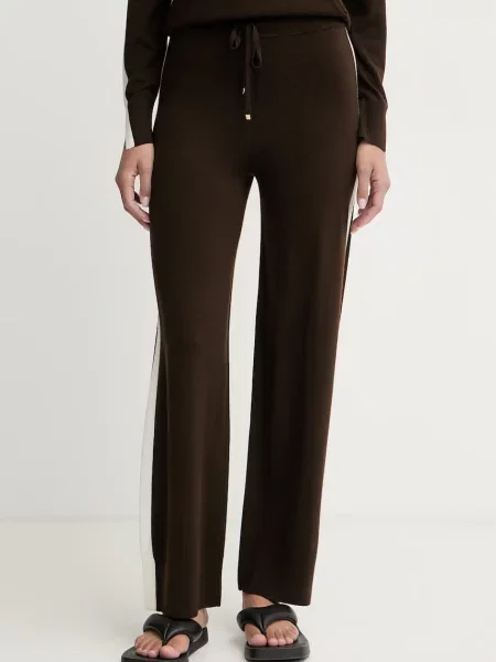 From Future pantaloni de trening pentru femei din lână maro