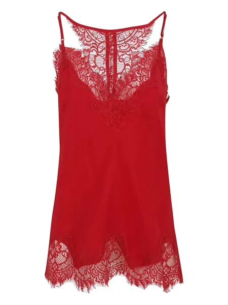 Jedwabny top Gold Hawk czerwony