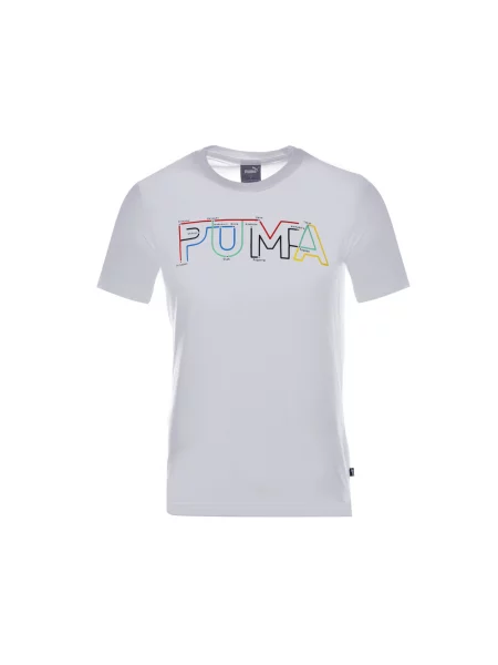 Grafic tricou Puma alb