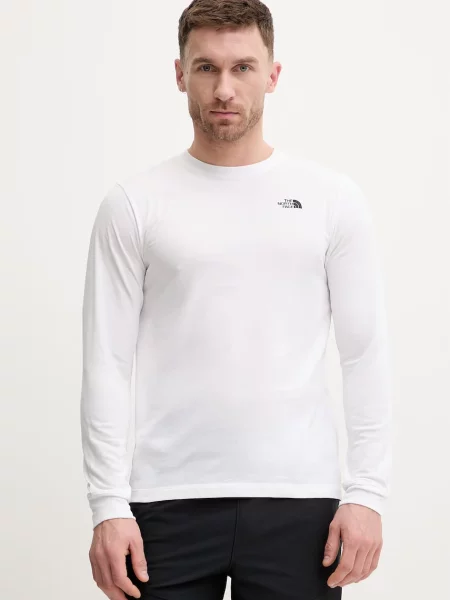 Tricou mânecă lungă The North Face alb