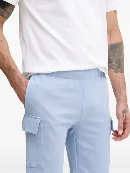 Šortky cargo Lacoste s autogramem modré