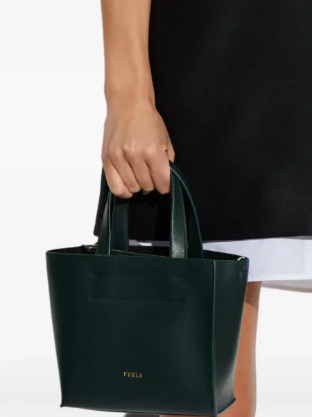 Geantă shopper Furla verde