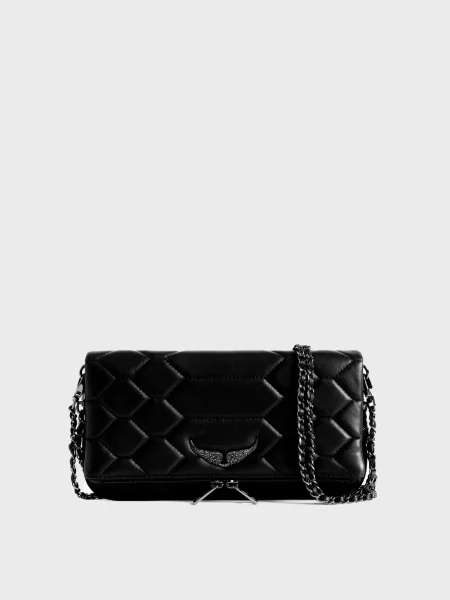 Кожаный клатч Zadig&voltaire черный