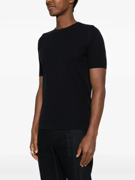 Tricou John Smedley tricotate albastru