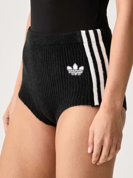 Adidas Originals къс панталон дамски с добавена вълна Adiluna Season 2 x Jennie черно