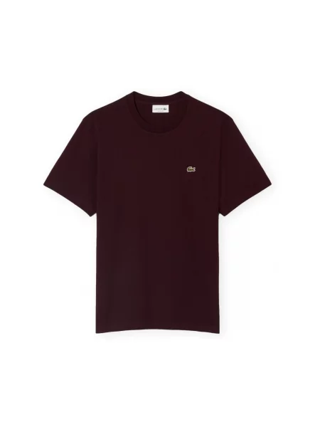 Tricou Lacoste clasic din jerseu maro