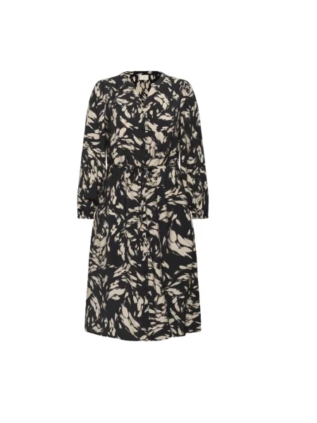 Sukienka koszulowa Kaffe Curve w grochy