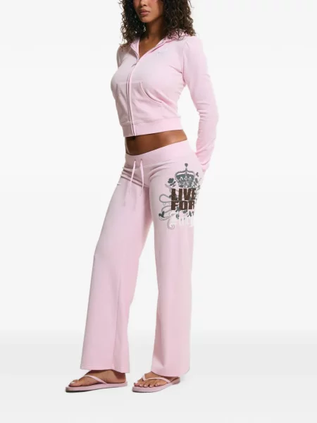 Pantaloni Juicy Couture alergare roz