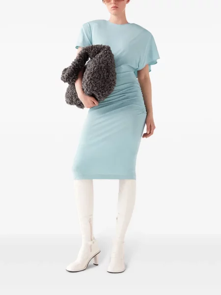 Rochie midi Stella Mccartney până la genunchi de costum albastru