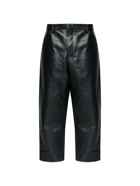 Pantaloni Jil Sander din piele negru