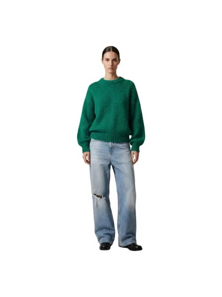 Sweter American Dreams wełniany zielony