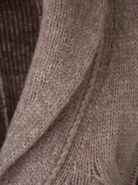 Gulerat cardigan Gran Sasso tricotate maro
