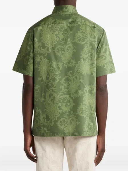 Cămașă Etro cu model floral verde