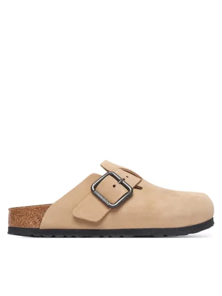 Σκαρπινια Birkenstock με αγκράφα μπεζ