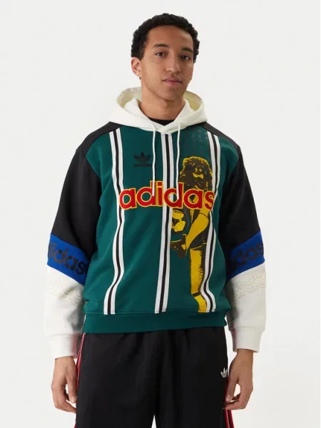 Adidas Суитшърт Archive Football Graphic зелен