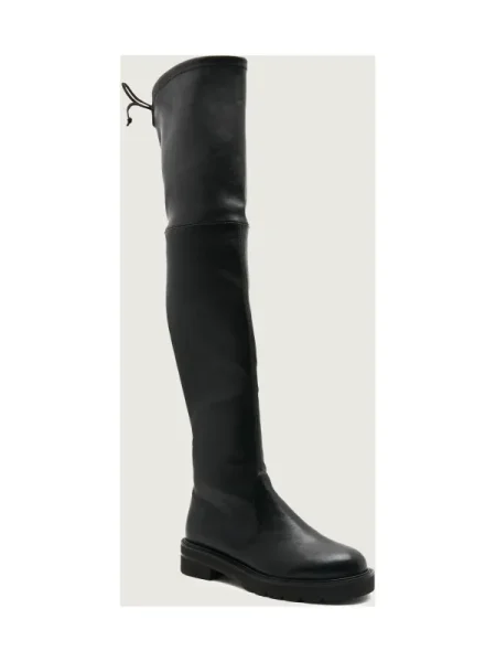 Stuart Weitzman De piele cizme lungi LOWLAND negru