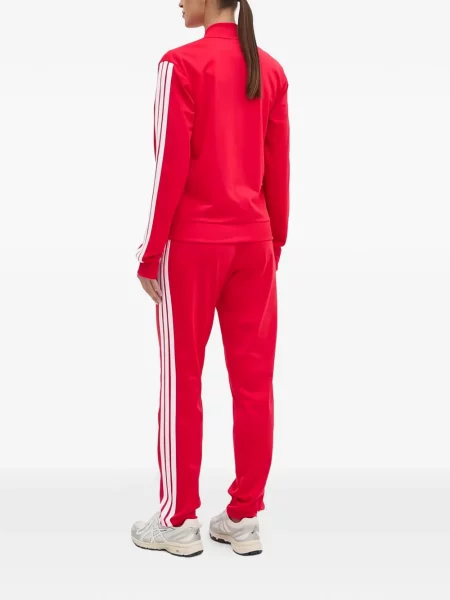 Ριγέ τρέξιμο σετ φόρμας Adidas με σχέδιο γκρι