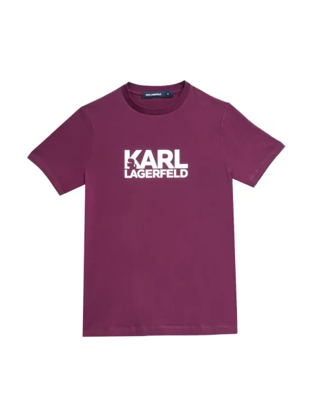Koszulka Karl Lagerfeld z logo czerwona