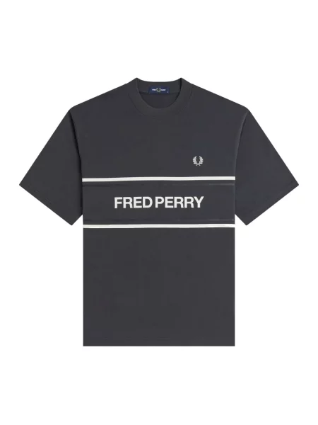 T-shirt Fred Perry Fred Perry Graphic T-Shirt Black XL szara