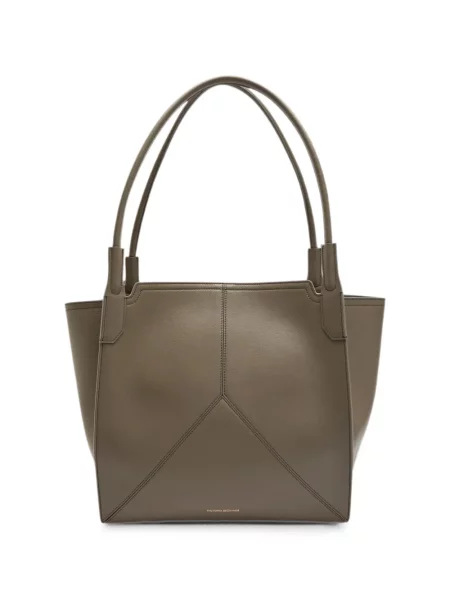 Geantă shopper Victoria Beckham din piele verde