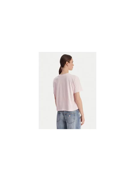 Guess Jeans T-shirt Regular Fit ružičasta