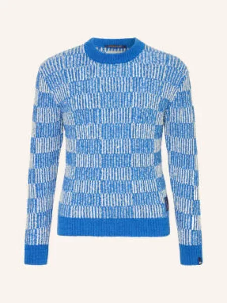 Scotch & Soda Svetr tmavě modrá / tmavě modrá bílá