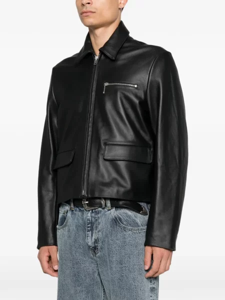 Geanta de piele Second/layer negru
