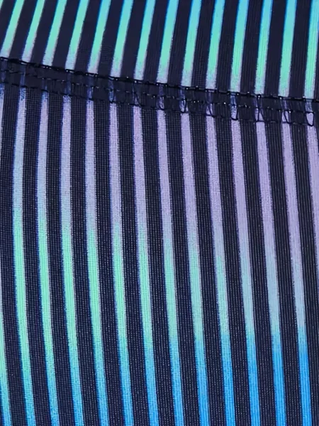 Legginsy Sweaty Betty z nadrukiem w abstrakcyjne wzory niebieskie