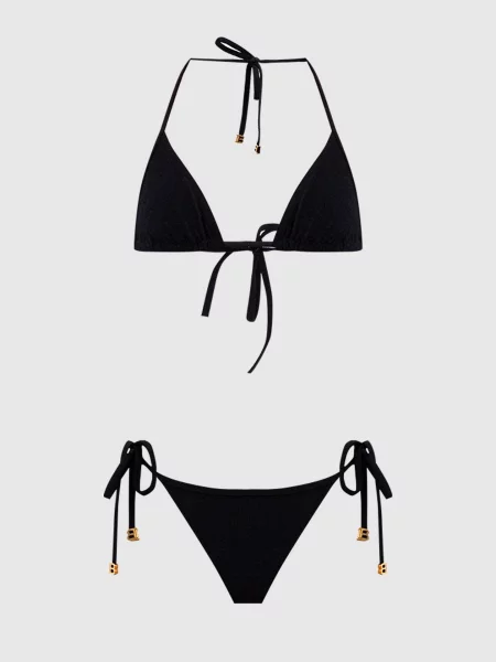 Купальник з логотипом Balmain чорний