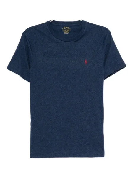 Polo Polo Ralph Lauren από ζέρσεϋ με στρογγυλή λαιμόκοψη μπλε