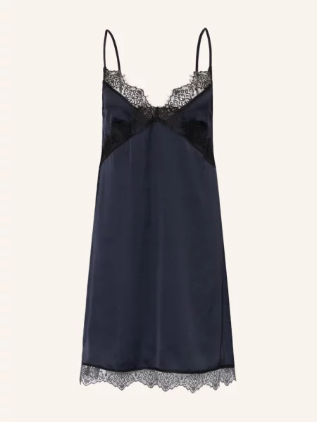 Simone Pérèle Negliż Satin Secrets Z Satyny blau granatowa