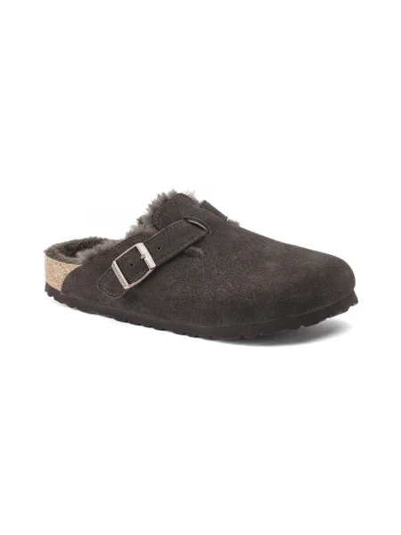 Tenisky Birkenstock s kožušinou hnedá