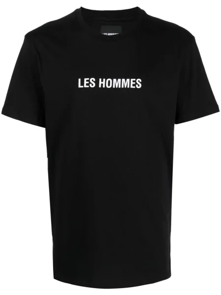 Tricou Les Hommes cu imagine negru
