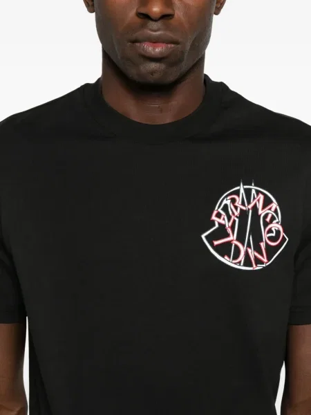 Tricou Moncler din jerseu negru