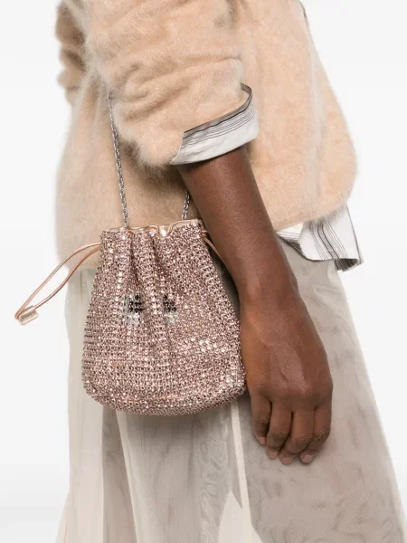 Τσάντα Anya Hindmarch με κορδόνι ροζ