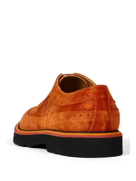 Brogues Paul Smith din piele de căprioară maro