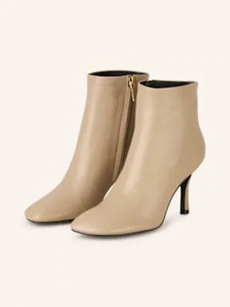 Lola Cruz Botki beige beżowe
